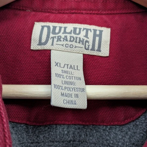 Duluth Trading Co Men's Heavy Canvas Chore Jacket -Fleeced Line - Picture 2 of 11